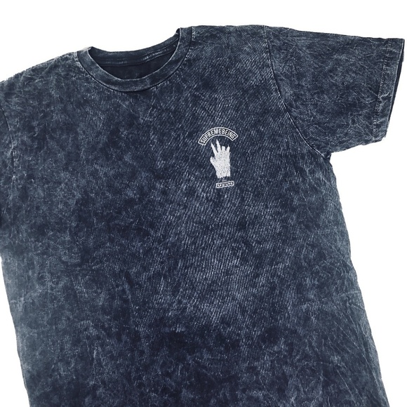Urban Outfitters Mens Style Vintage Wash Supremebeing Mont Bear Logo Tee - Picture 1 of 4
